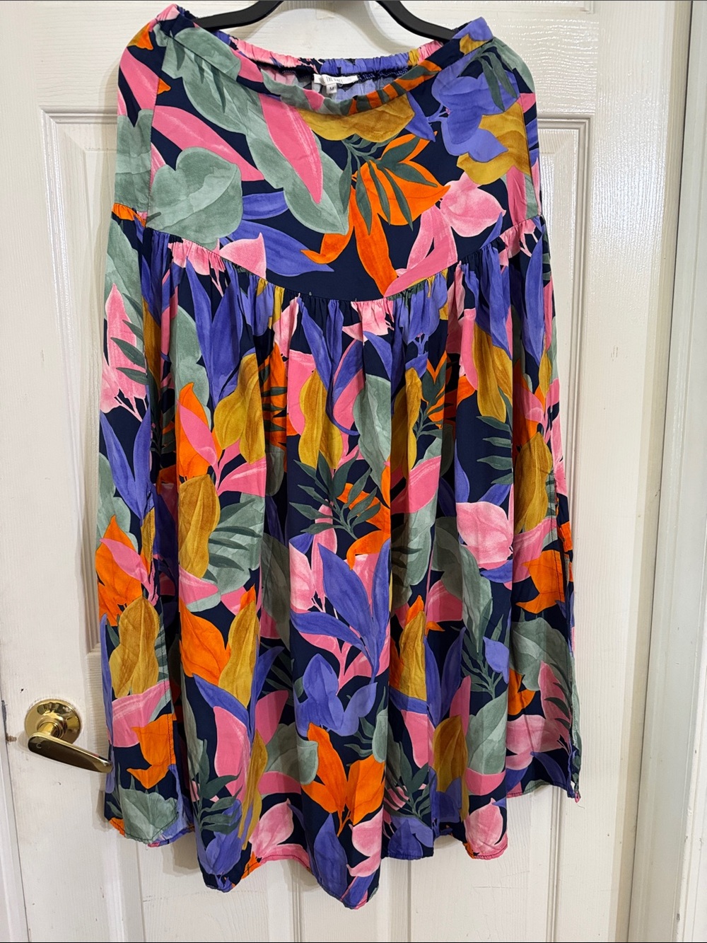 Abel The Label Multicolored A-line Maxi Vibrant Floral Dress Sz Medium